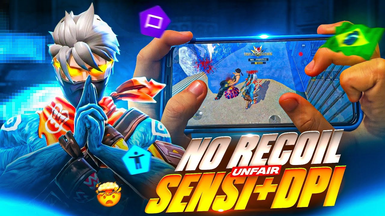 No Recoil Sensi + DPI 🔥🤯 | No Recoil ❌ 💯 Working 📈 | For All Devices 📱 Best Sensi 🔥 | Freestyle 16z