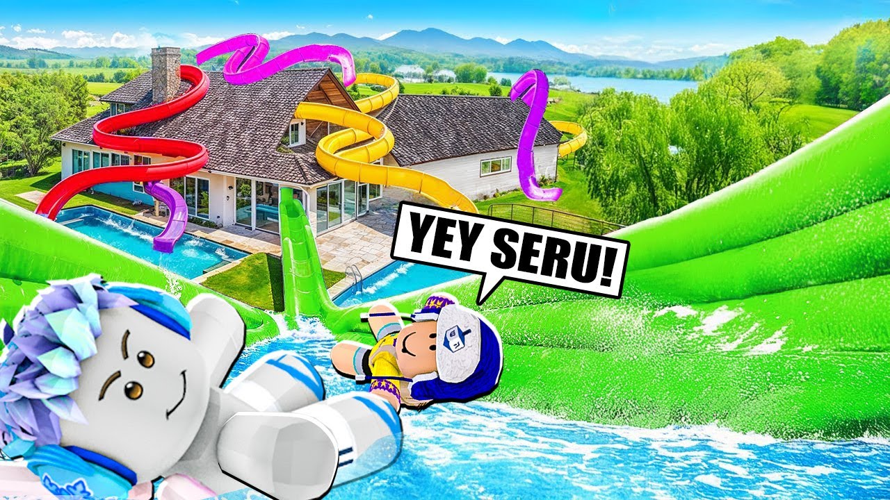 AKU DAN MOCIL MEMBUAT PROSOTAN TERPANJANG TINGGI DI RUMAH NENEK DI ROBLOX!!