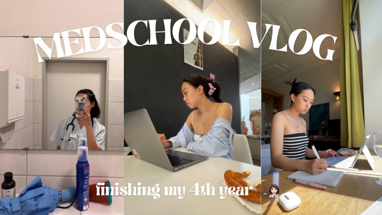 MEDSCHOOL VLOG | finishing 4th year of medschool, paediatrics internship, 7 exams in a week 👩🏻‍⚕️🩷🌷