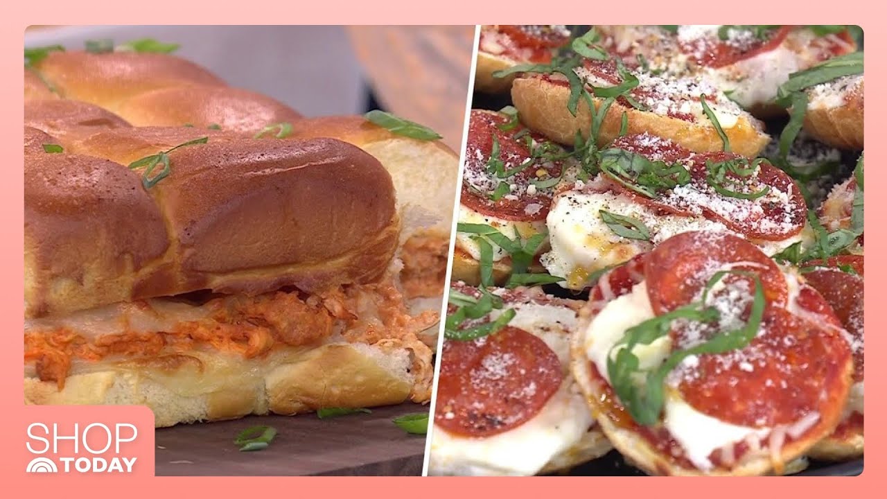 Game-Day Eats: Hot Honey Pizza Bagels, a Buffalo Chicken Quesadilla Bake and More