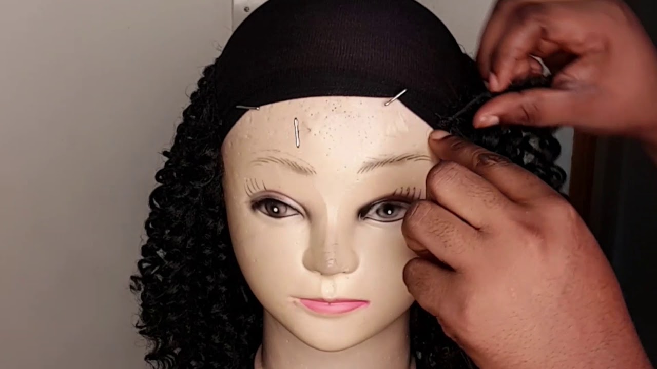 #comment faire une perruque bouclée sans closure / #diy CURLY wig with bangs no closure 2020 🤗 Nys