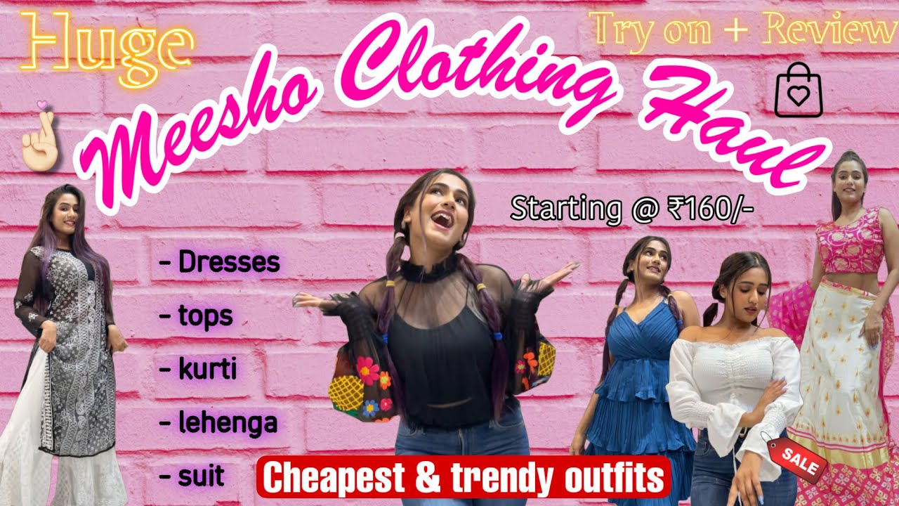 *Huge MEESHO clothing TryOn haul* 🛍 | latest collection 💕 || Review | gimaashi