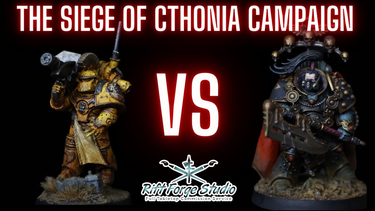 Sons of Horus vs Imperial Fist - Siege of Cthonia campaign for Warhammer Horus Heresy Game 1