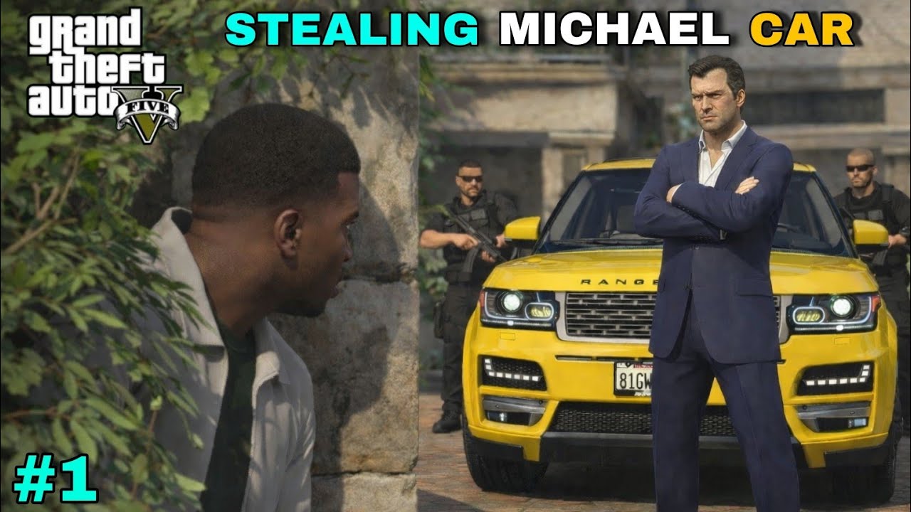 FRANKLIN STEALED MICHAEL'S CAR | GTA V GAMEPLAY #1