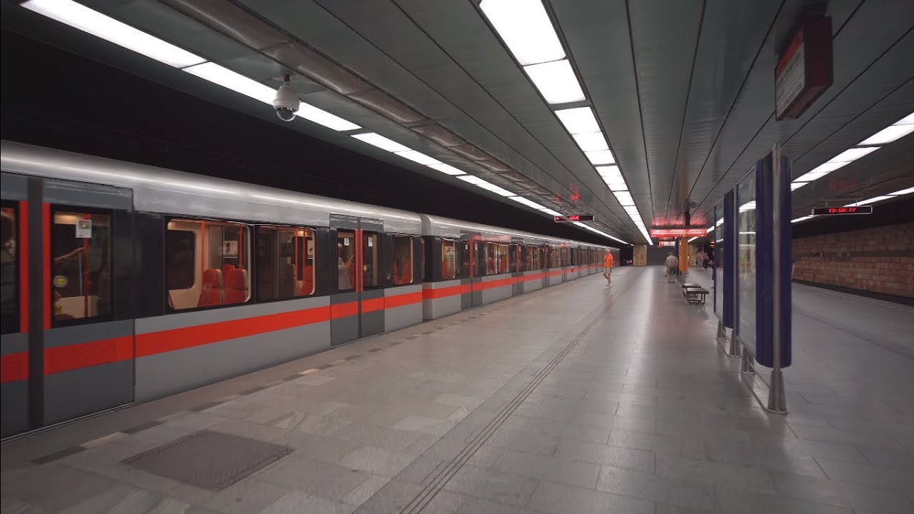 Czech Republic, Prague, metro ride from Operatov to Háje