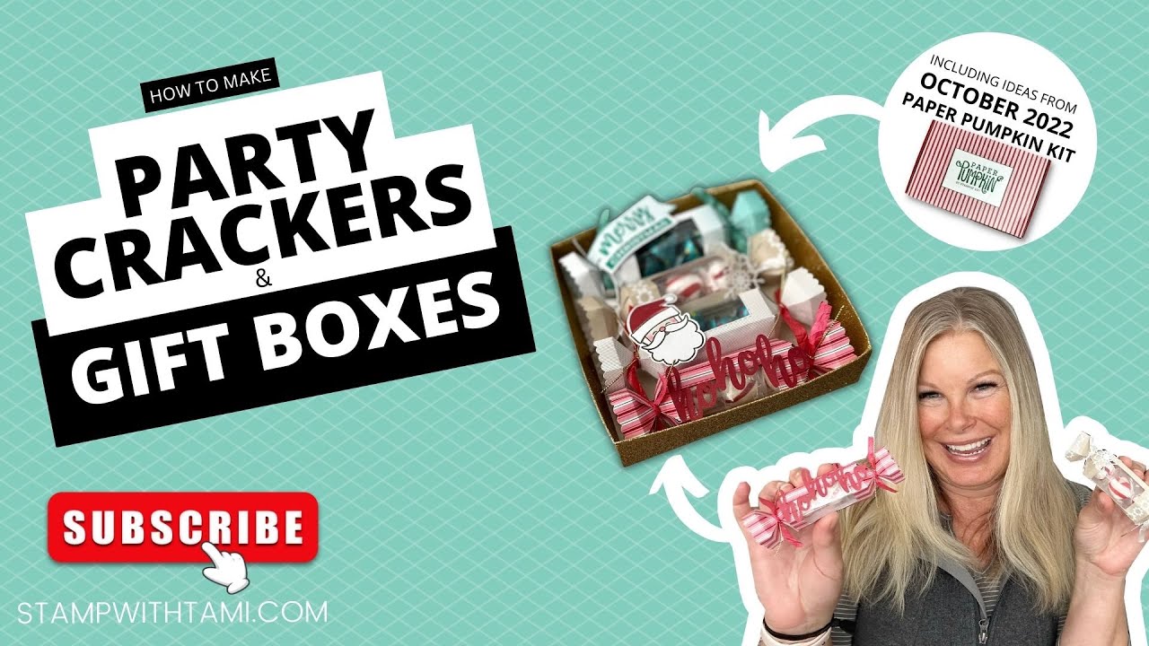 🔴  How to make Party Cracker Treat Boxes [Cracker Series #1]