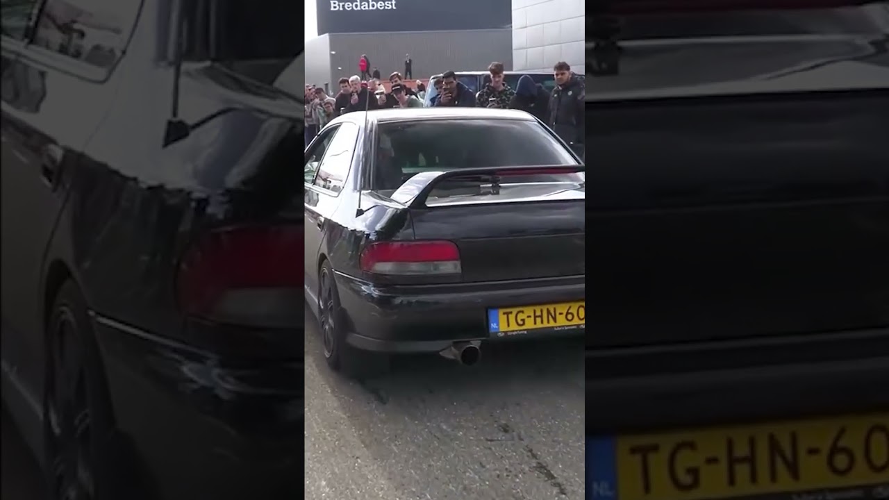 EZ30 Turbo H6 swapped GC8 Subaru WRX acceleration #cars #shorts #subaru