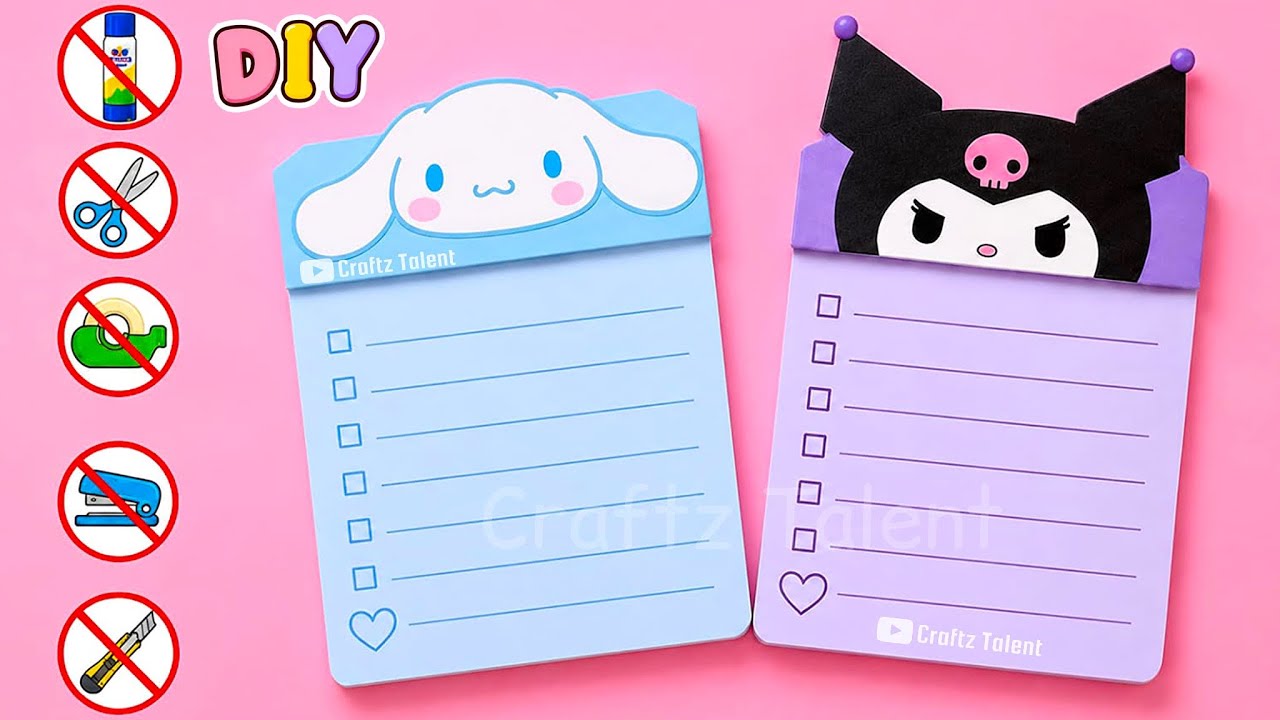 DIY Easy Origami Mini Notebook No Glue No tape | Cute Crafts | Paper Craft | Easy Craft Ideas | How
