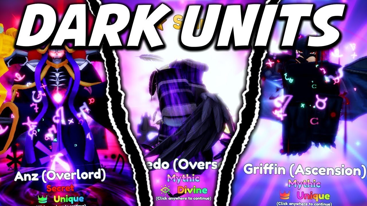 DARK Units Are INSANELY Overpowered In Anime Adventures Update 16.5!!!