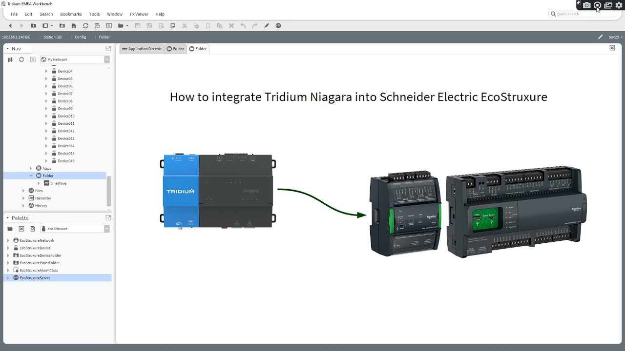 How to integrate Tridium Niagara into Schneider Electric EcoStruxure