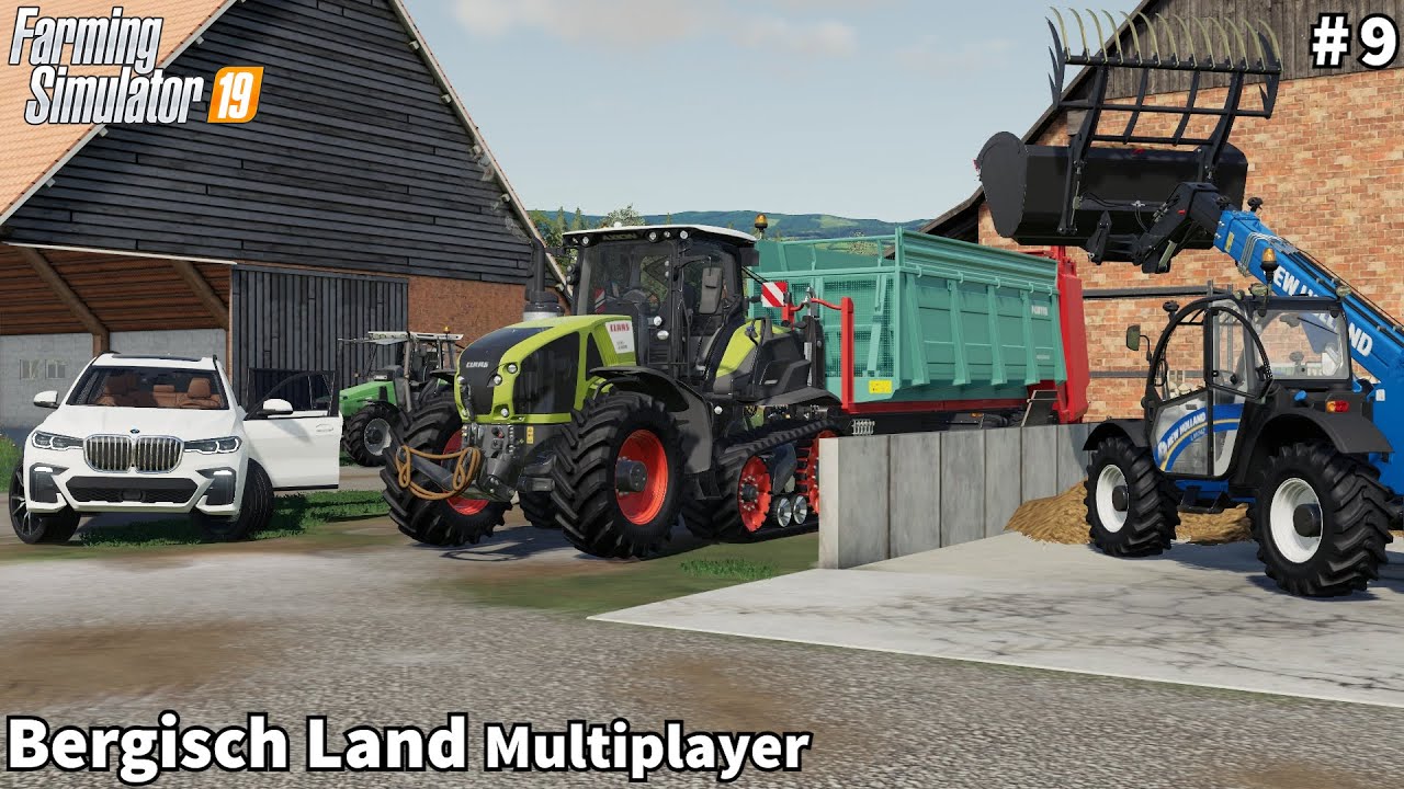 Cleaning of Cow Stables, Spreading Manure, Sunflowers Harvesting│Bergisch Land│FS 19│Timelapse#9