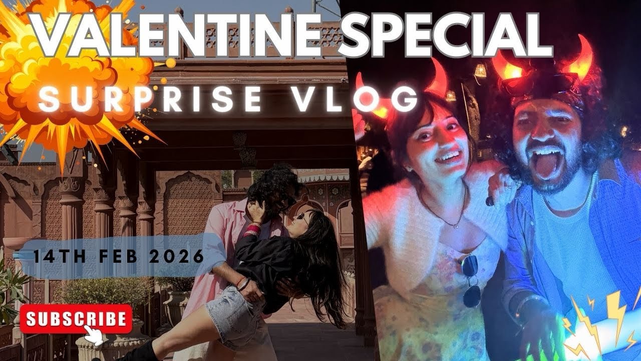 Valentines Day Special Surprise Vlog CHOKHI DHANI JAIPUR |@Sehgalkevlogs | ROAD TRIP 14th Feb 2026