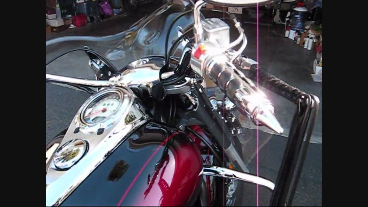 Kawasaki Vulcan 2000 Limited Jack Casarez is filming the sound from the Hard-Krome pipes
