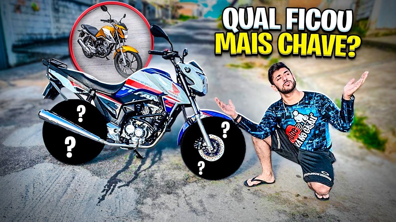 TITAN 160 2022 VS PROJETIM TITAN 160 S AZUL 2021 FINALIZADO! * TITAN 2022 PASSA MAL *