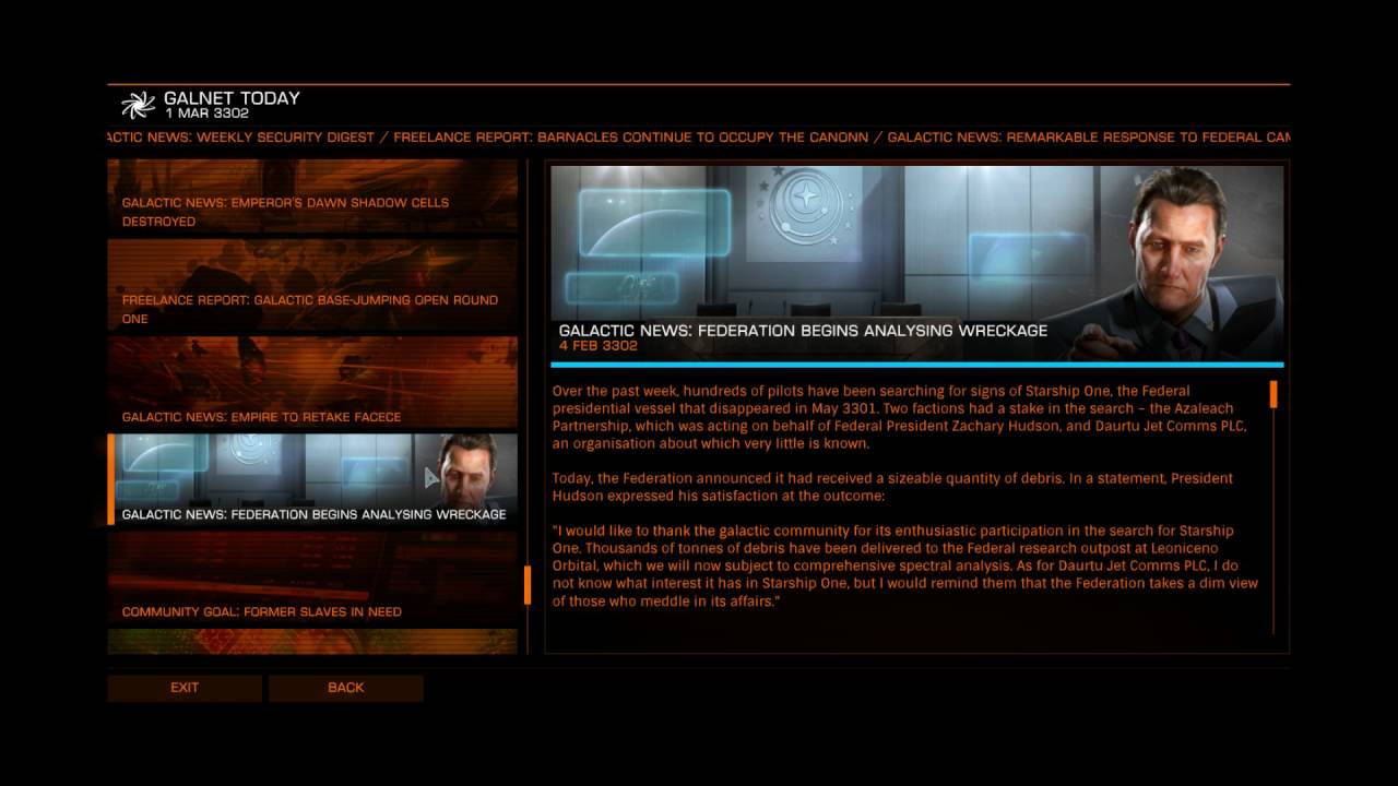 Elite Dangerous - GalNet soundtrack