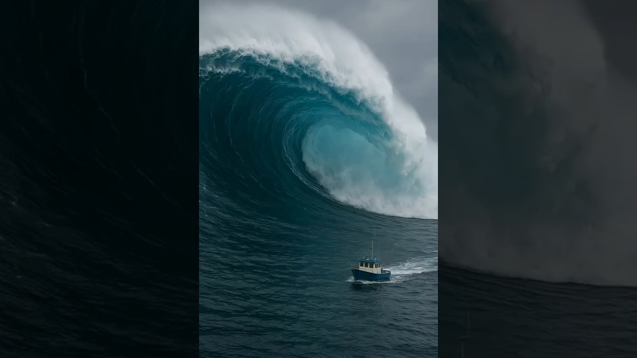 Miracle of the Mega Shark! Rescuing a Fishing Boat from a Tsunami 🌊🦈