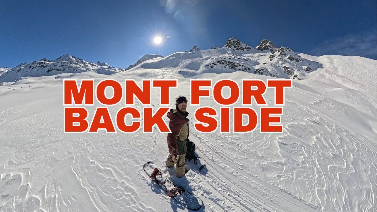 Mont Fort Arkası  Freeride Snowboard: Uzun, Dik ve Teknik | POV