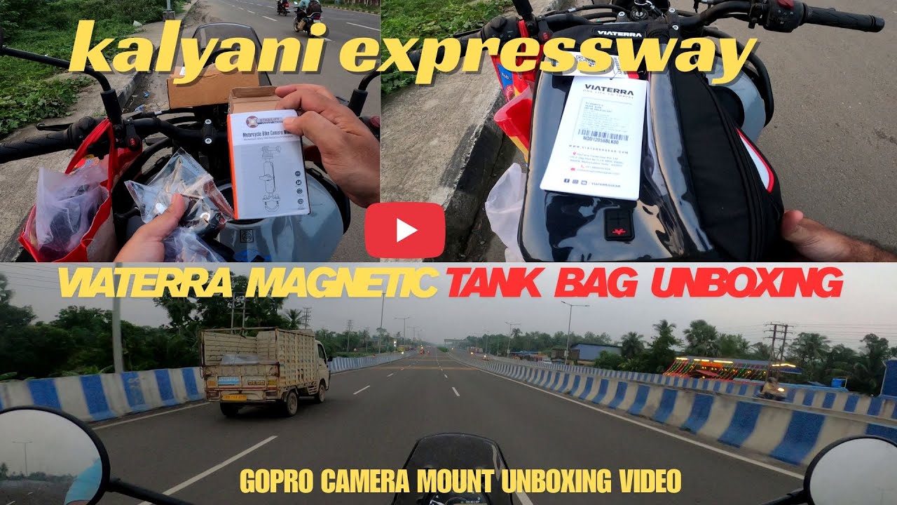 KALYANI EXPRESSWAY II VIATERRA MAGNETIC TANK BAG UNBOXING II METAL CAMERA MOUNT UNBOXING