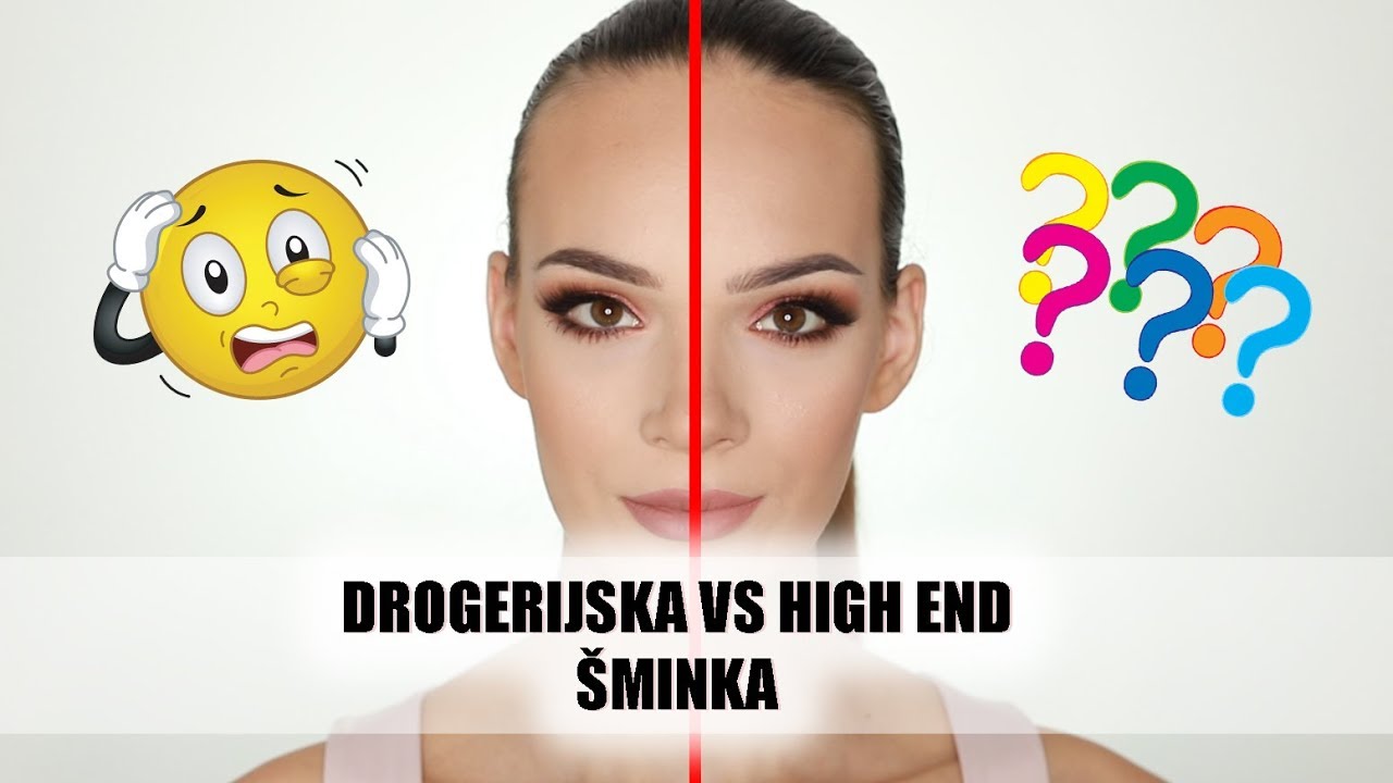 DROGERIJSKA vs HIGH END ŠMINKA | uporedno šminkanje