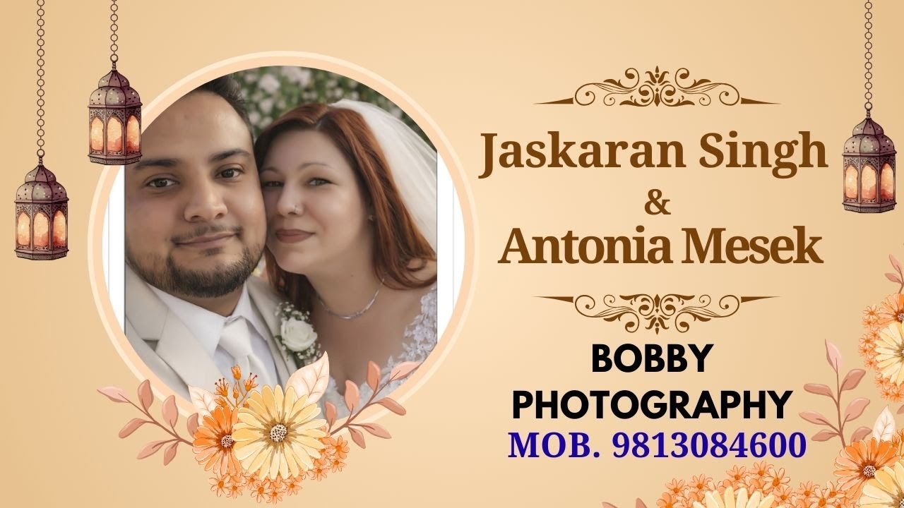 Jaskaran singh weds Antonia Mesek., Bobby Phography M. 9813084600