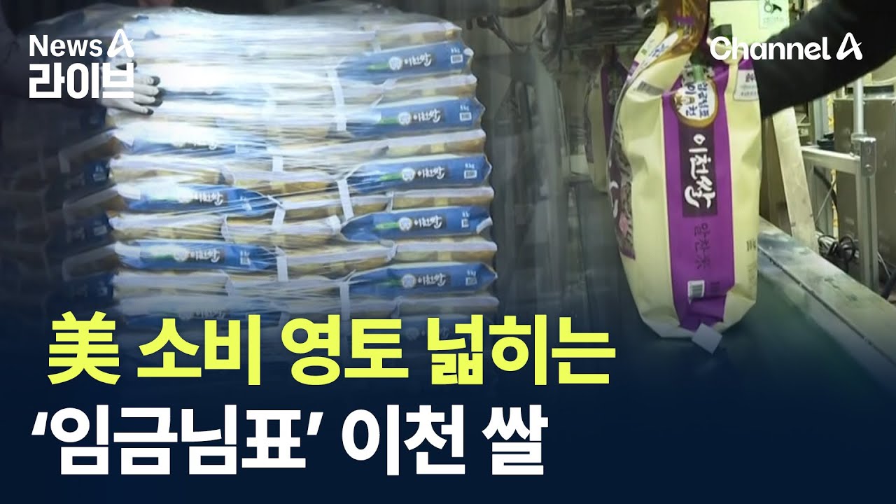 美 소비 영토 넓히는 &lsquo;임금님표&rsquo; 이천 쌀 / 채널A / 뉴스A 라이브