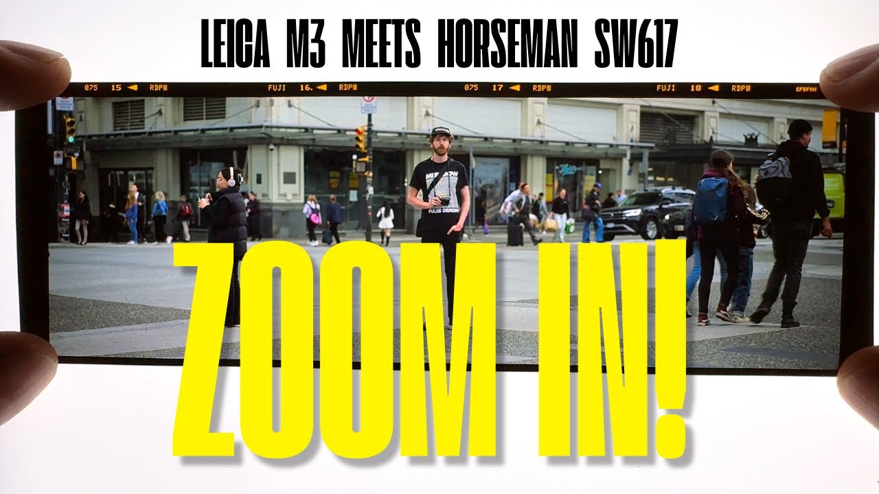 This Is What AI Can’t Do! A Real Moment In Downtown Captured with  Horseman SW617 & Provia 100F