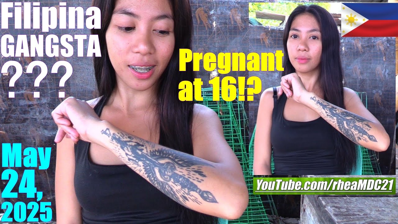 A GANGSTA Filipina Lady? This Beautiful Filipina Had a Baby at Just 17 Years of Age. Philippine Life