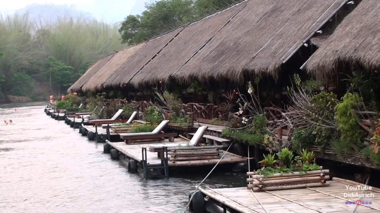Thailand River Kwai Jungle Rafts Floating Hotel Kanchanaburi Original Floating Hotel Resort