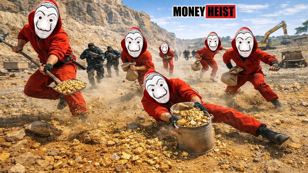 PARKOUR VS MONEY HEIST:Bad guy Breaking into the police station to steal money and gold | Epic POV