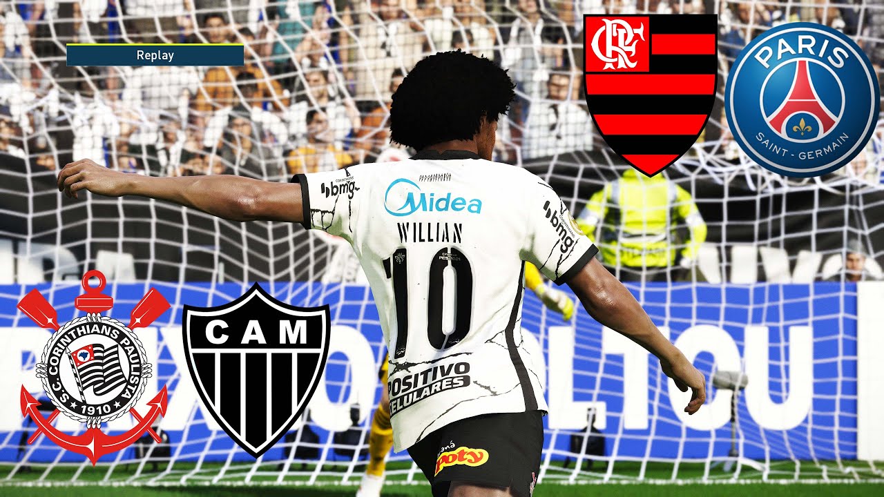 FINAL DO MUNDIAL 2022 DE DISPUTA DE PÊNALTIS |PSG, FLAMENGO, CORINTHIANS, ATLÉTICO MINEIRO - PES 21