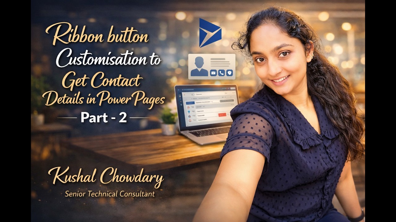 Microsoft D365 CRM  |  Ribbon Customisation | Part  2 | Get Primary Contact Power Apps |  in Telugu