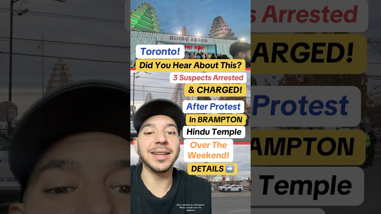 Intense scenes at a Brampton Temple as Protests Erupt. What&rsquo;s Happening in Our Community? #toronto