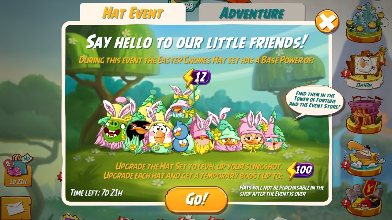 The Easter Gnomes Hat Set (Say hello to our little friends!) - Angry Birds 2 Tower of Fortune