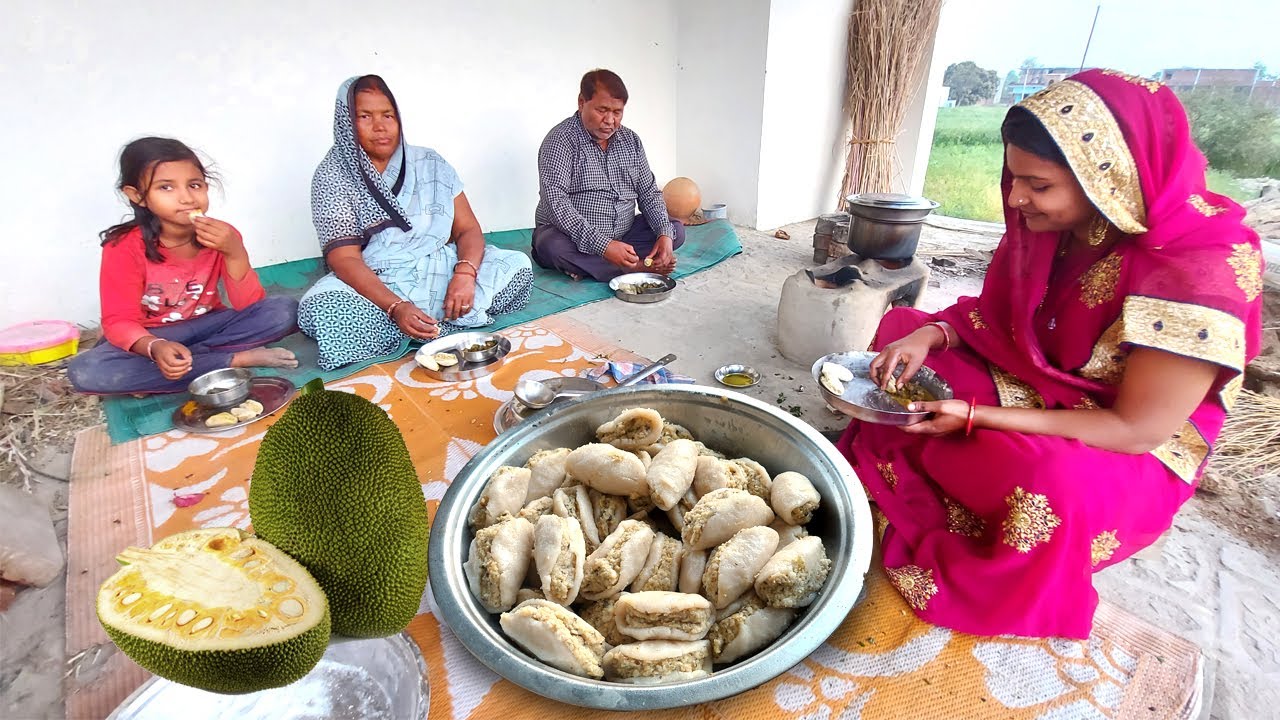 👵🏻सासु माँ और 👨🏻ससुर जी का मनपसंद चावल का फरा और कटहल की सब्जी बनाया तो उन्होंने क्या कहा 