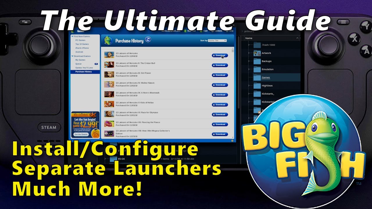 Steam Deck: The Ultimate Guide to Big Fish Games Launcher (Setup &  Individual Game Launchers)