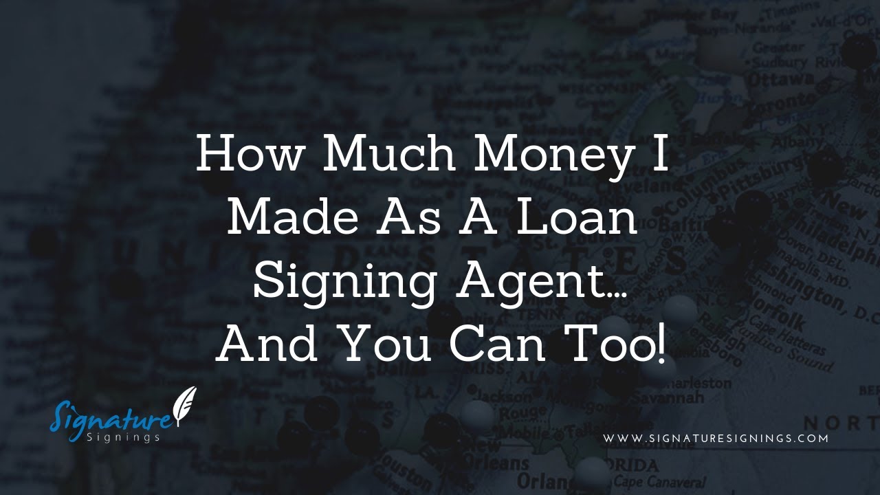 How I Got Paid $2000 In One Day As A Notary Loan Signing Agent | Signature Signings