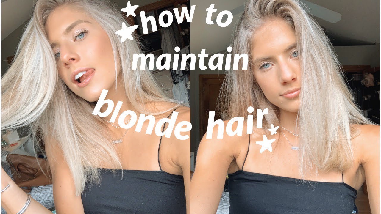 how i keep my hair BLONDE!