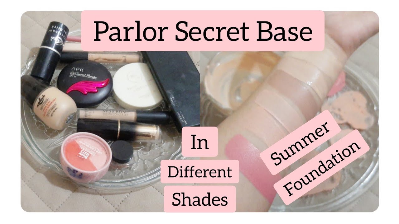 Parlor Secret Bridal Base | In Different Colours | Party Makeup Secrets Customized Foundation