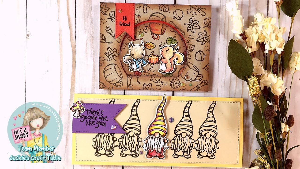 More Autumn Cards using Colored Pencils | Not 2 Shabby Design Team Project