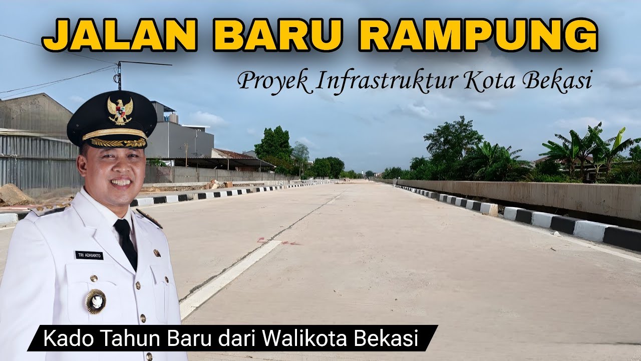 Tata Kota❗️Walikota Bekasi Siap Resmikan Infrastruktur Jalan Baru Teluk Pucung