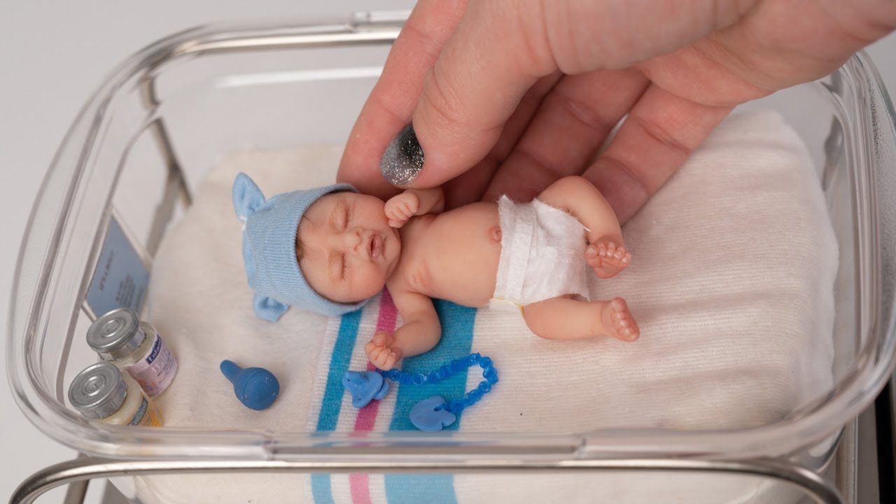 САМЫЙ МАЛЕНЬКИЙ новорожденный миниатюрный ребенок - Silicone Reborn Lil 'Bean в больнице