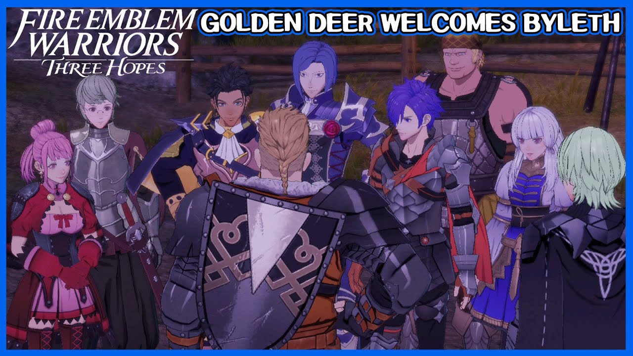Golden Deer house reacts Byleth and Jeralt joining - Fire Emblem Warriors Three Hopes