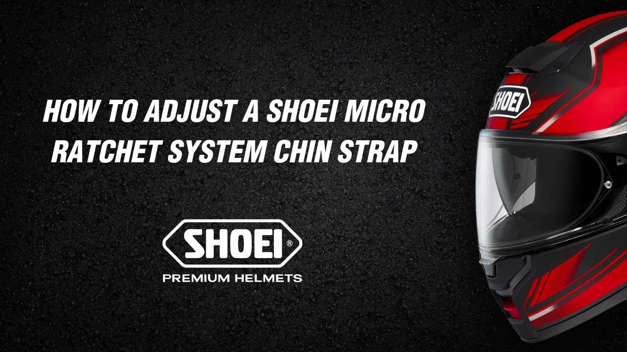 Как отрегулировать подбородочный ремень Shoei Micro Rachet System