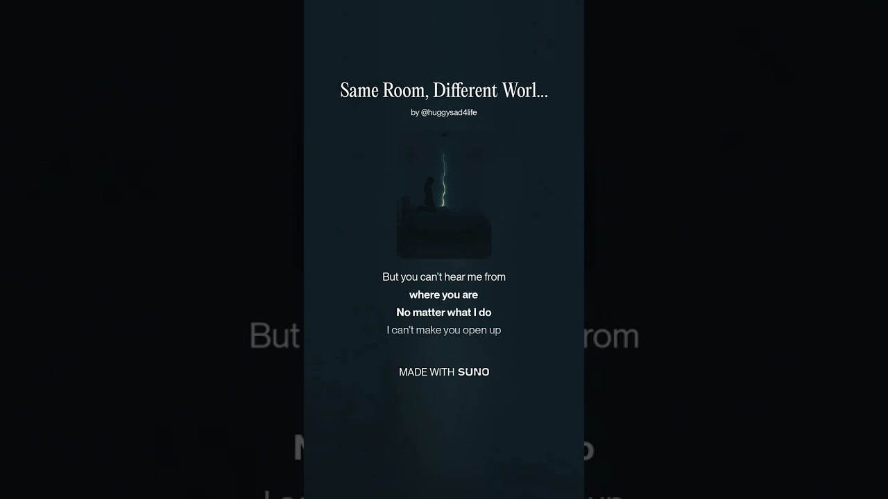 Same Room, Different Worlds#aimusic #sadsong #lovesong