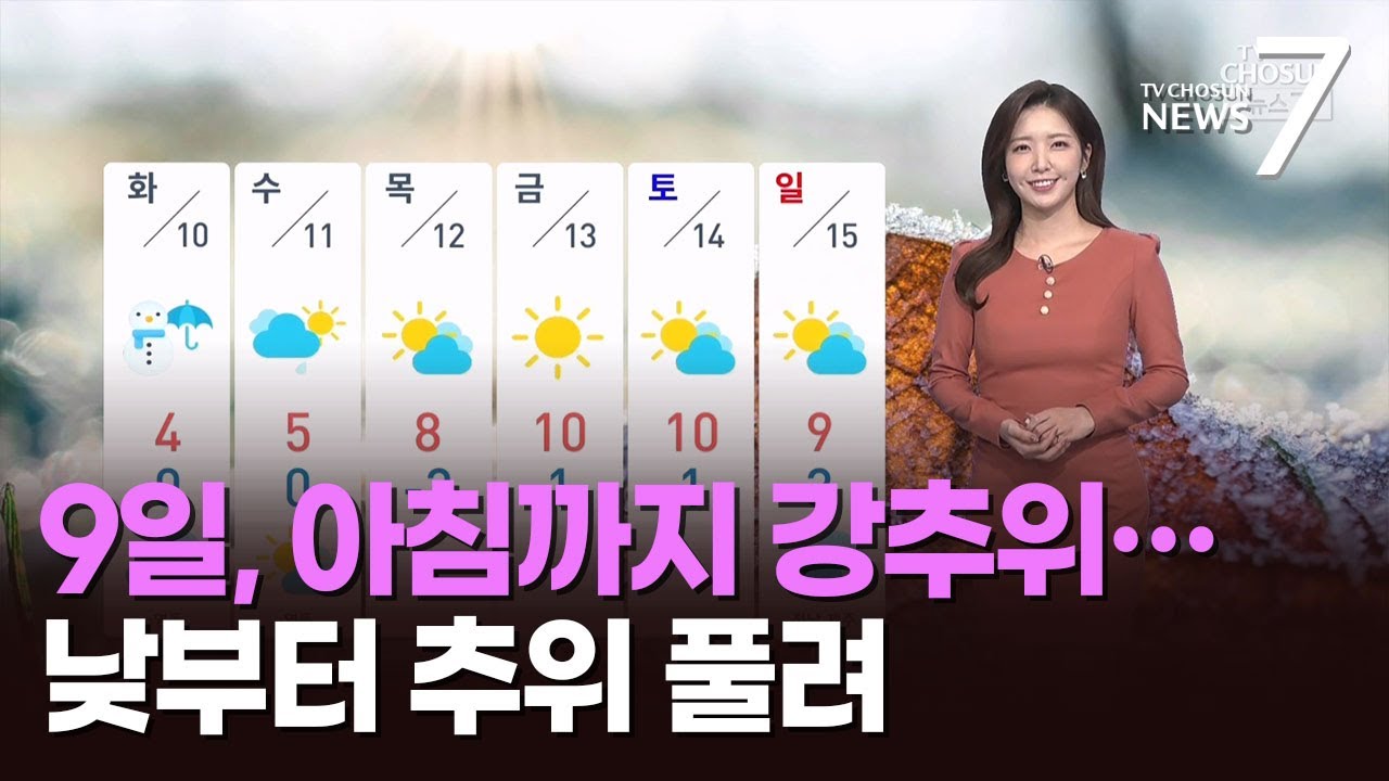 [날씨] 9일, 아침까지 강추위…낮부터 추위 풀려 [뉴스7]