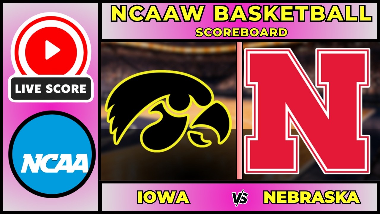 🔴 LIVE: Iowa vs Nebraska | NCAAW Basketball Scoreboard | Feb 16, 2026 | Big Ten  Hawkeyes vs Huskers