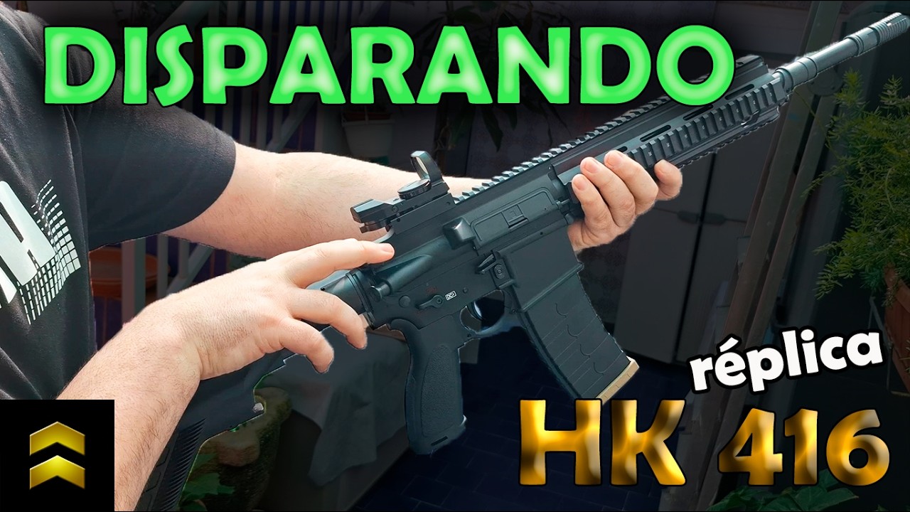 ECHANDO UNOS TIROS CON MI RÉPLICA DEL HK 416