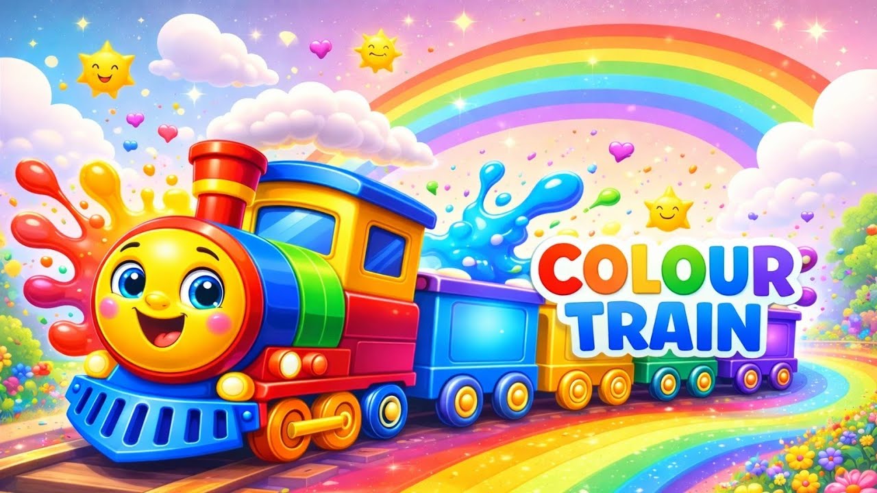 Color Train Song 🚆🎨 | Learn Colors for Kids | Fun Train Cartoon | KIDOO KINGDOM 