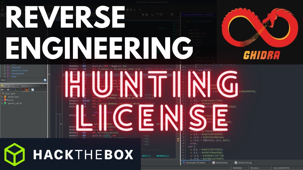 HackTheBox - Hunting License - Reverse Engineering challenge