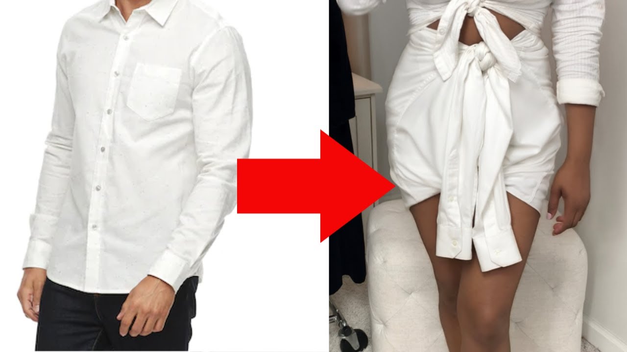 TheNuVogue DIY: Men's Shirt to Skirt